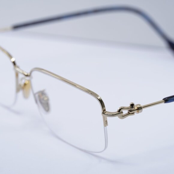 Fred FG50017U 030 Rectangle 58mm Eyeglasses - Gold - Picture 7 of 10